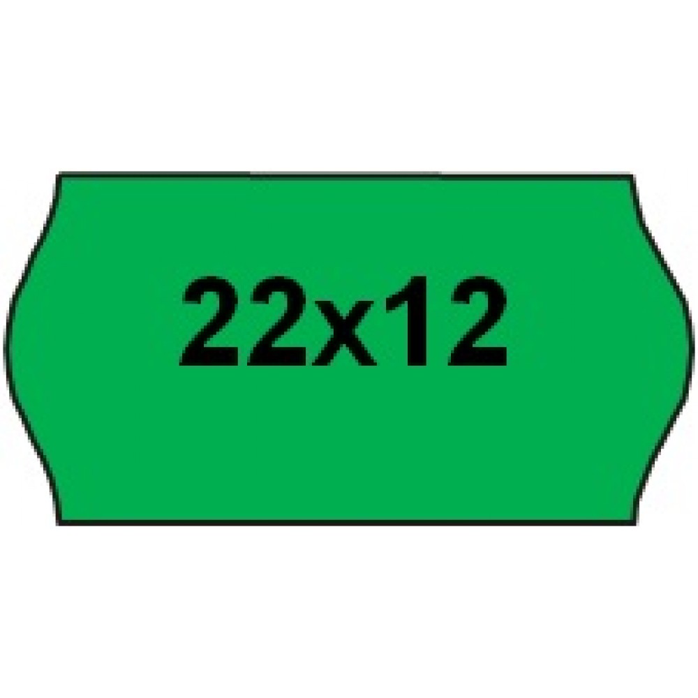 22х12, фигурная, зеленая