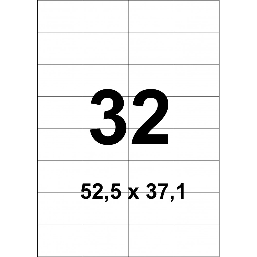 Этикетка А4-32 (52,5*37,1)