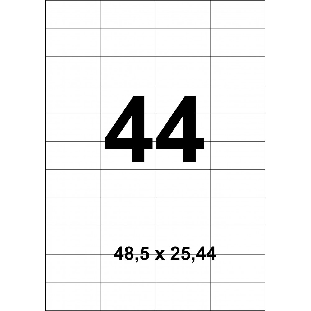 Этикетка А4-44 (48,5*25,44)