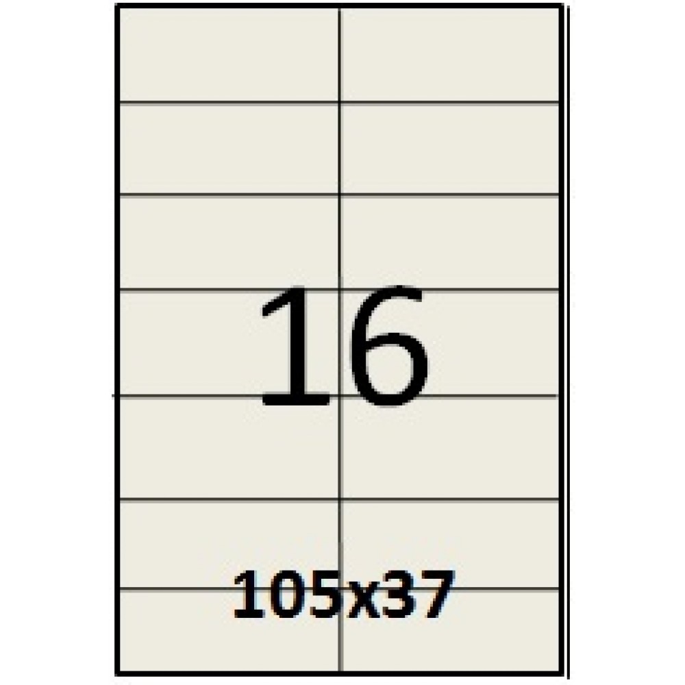 Этикетка А4-16 (105*37)
